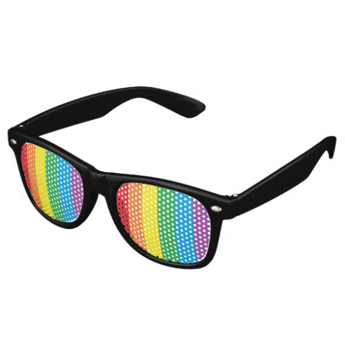 Rainbow Pride  Retro Sunglasses