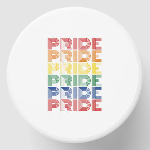 Rainbow Pride Retro Typography Vector Design_1 Mini Candle Favors