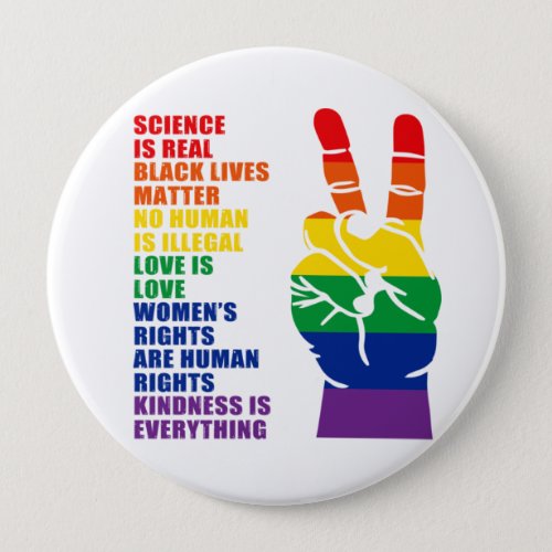 Rainbow Pride Rights  Button