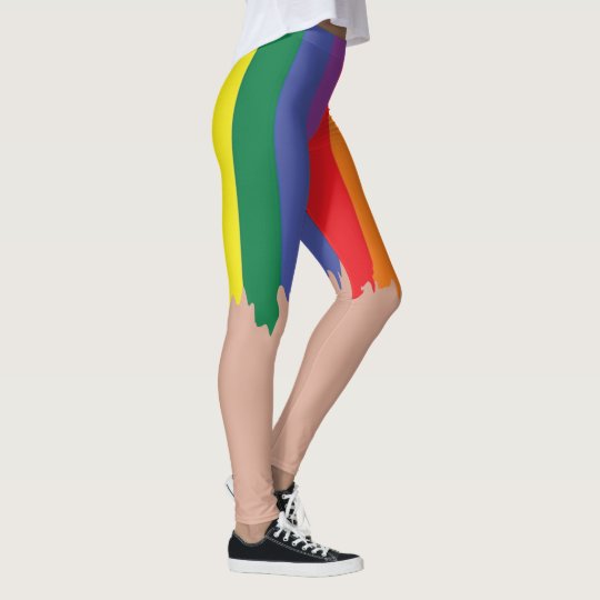 rainbow running tights