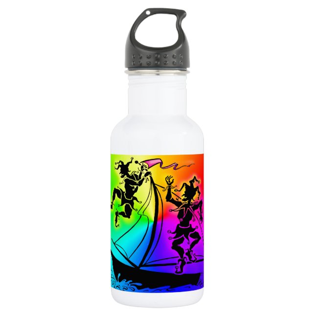 Rainbow Pride Stainless Steel Water Bottle (Front)