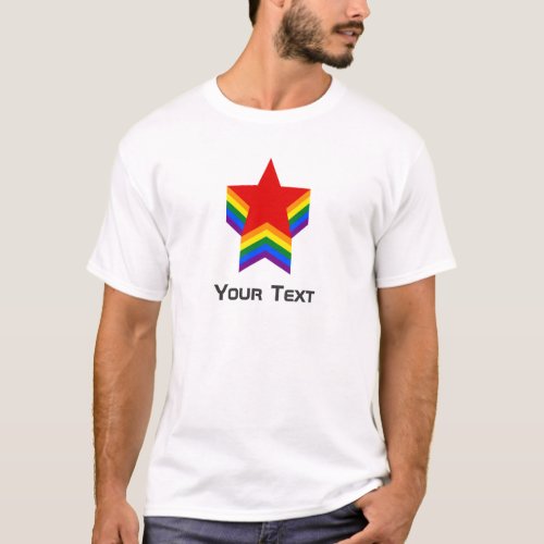 Rainbow pride stars T_Shirt