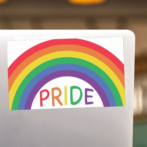 Rainbow Pride Sticker LGBTQ support