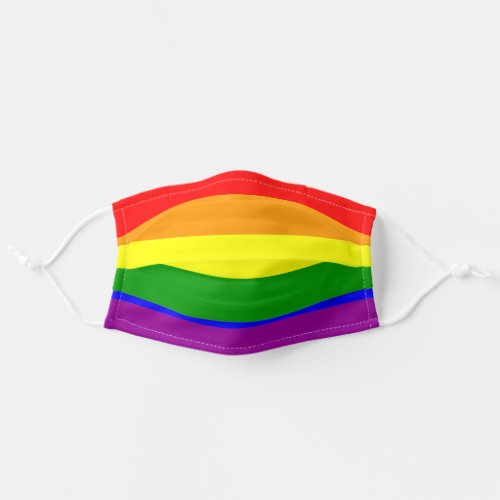 Rainbow Pride Stripes Colorful Adult Cloth Face Mask