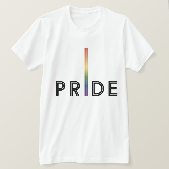 Rainbow Pride T Shirt | Celebrating Pride Month (Design Front)