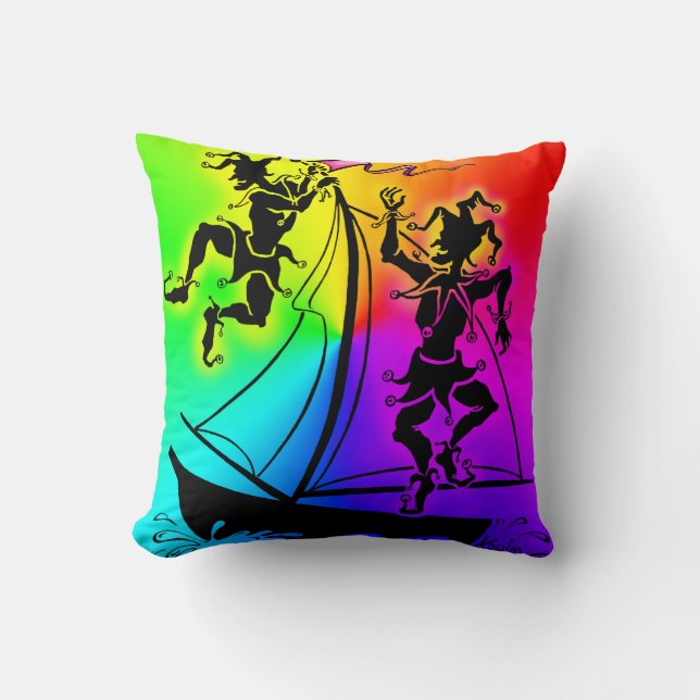 Rainbow Pride Throw Pillow (Front)