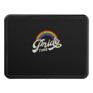 Rainbow, Pride Time, LGBT Tank Top Hitch Cover