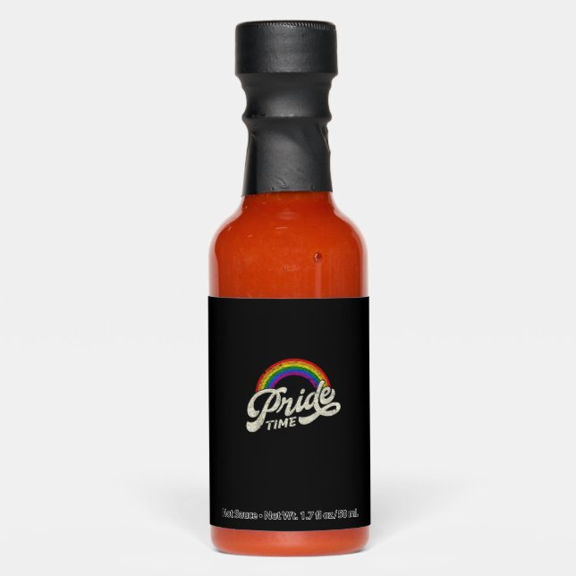 Rainbow, Pride Time, LGBT Tank Top Hot Sauces (Front)