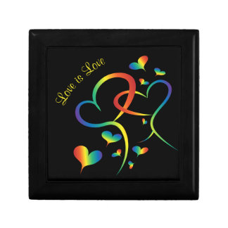 Rainbow Pride Valentine Magnetic Wooden Gift Box