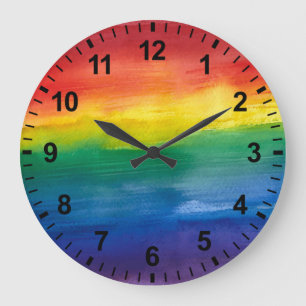 Rainbow Pride Wall Clock