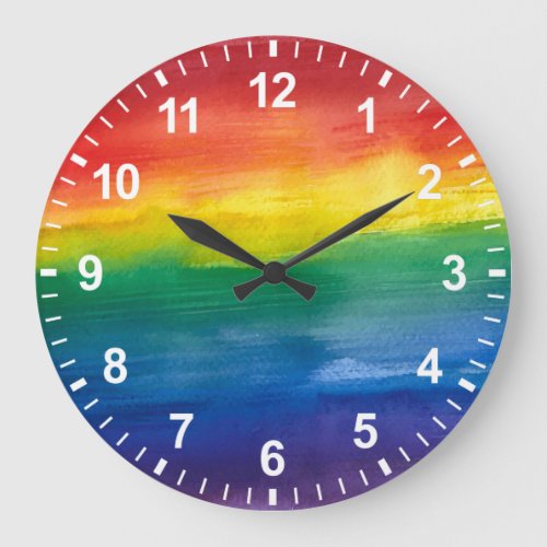 Rainbow Pride Wall Clock