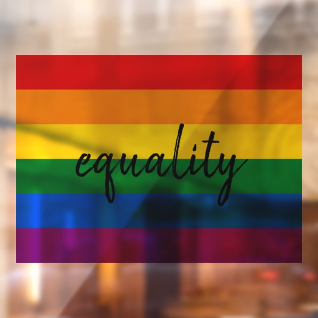 Rainbow Pride Window Cling (Sheet 2)