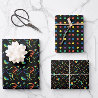 Rainbow Pride Wrapping Paper Sheets