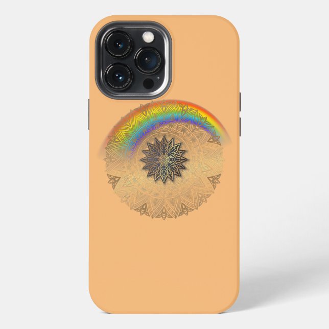 Rainbow Pride Yoga  Iphone Case (Back)