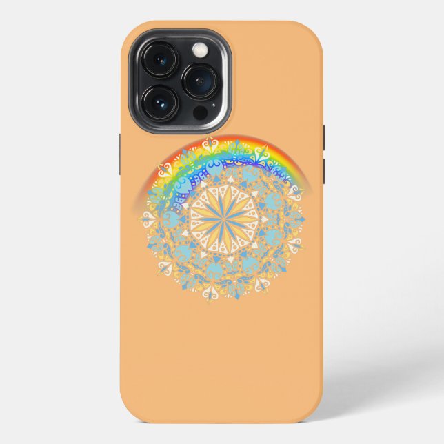 Rainbow Pride Yoga  Iphone Case (Back)
