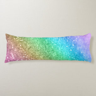 Rainbow Princess Glitter #1 #shiny Body Pillow