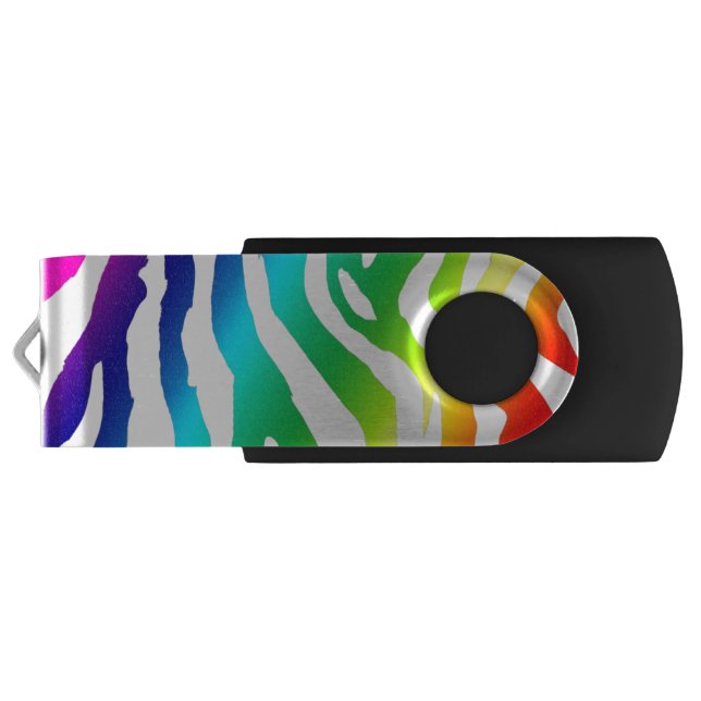 Rainbow print USB Flash Drive (Back)