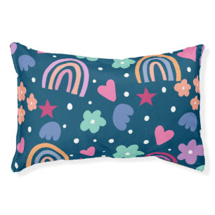 Rainbow Printed Pet Bed