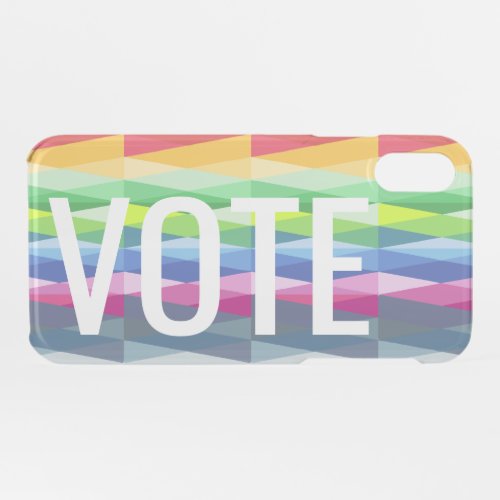 Rainbow Prism Abstract Geometric Design _ VOTE iPhone XR Case