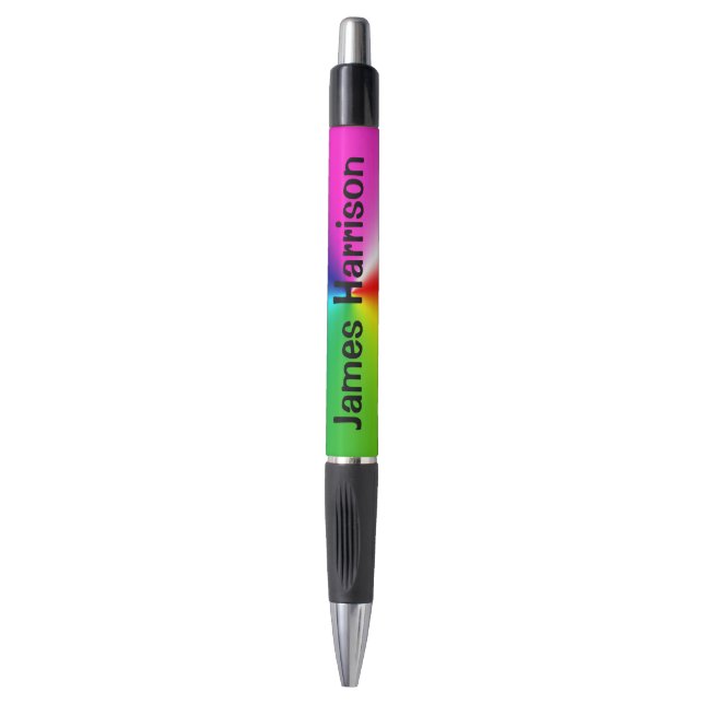 Rainbow Prism Abstract with Name Pen (Front Vertical)