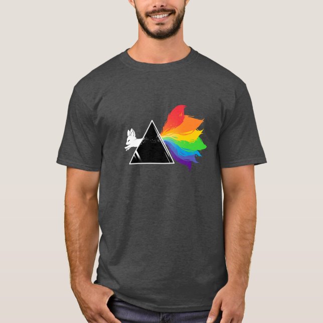 Rainbow Prism Fox T-Shirt (Front)