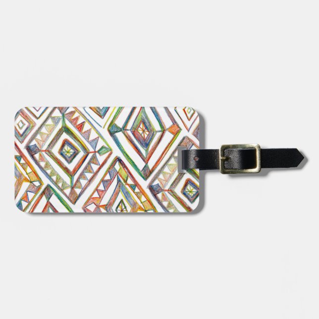 Rainbow Prism Luggage Tag (Front Horizontal)