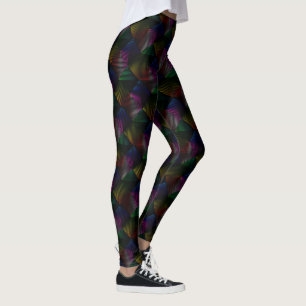 Rainbow Prism On Black Leggings