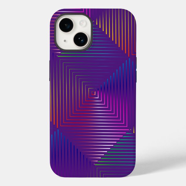 Rainbow Prism On Purple Case-Mate iPhone Case (Back)