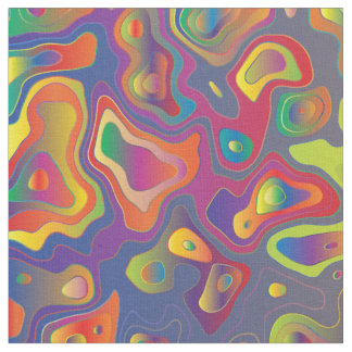 Rainbow prism water print fabric