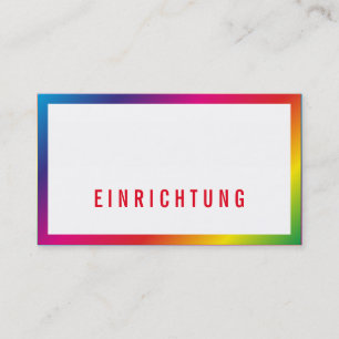 Rainbow Professional Businesscards Business Card