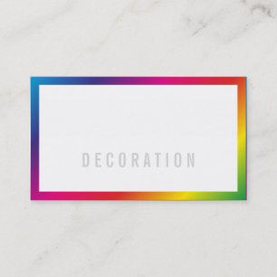 Rainbow Professional Businesscards Business Card