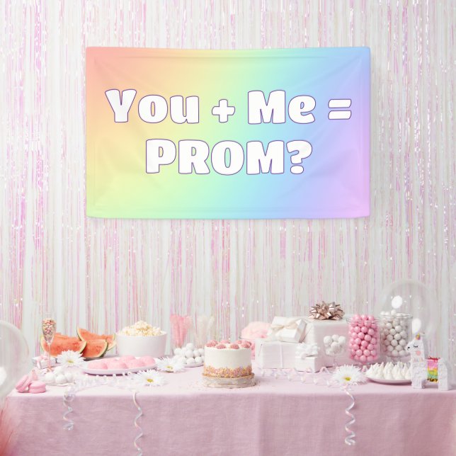 Rainbow Prom Proposal Banner (Party)