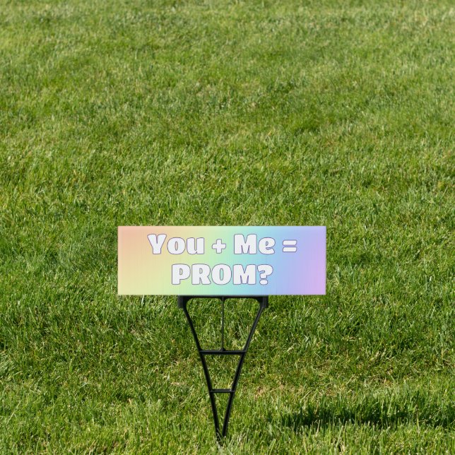 Rainbow Prom Proposal Sign (Insitu)