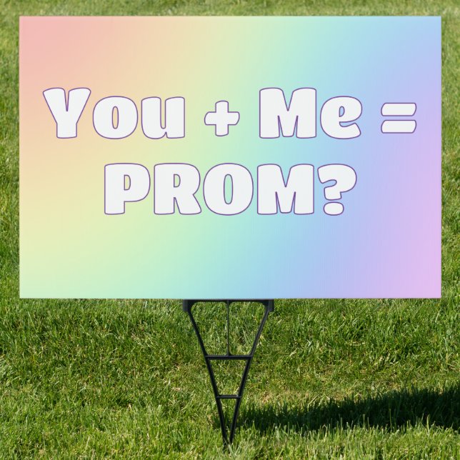 Rainbow Prom Proposal Sign (Insitu)