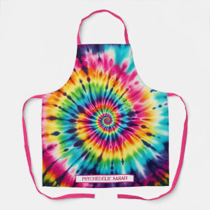 Rainbow Psychedelic Tie-Dye Apron