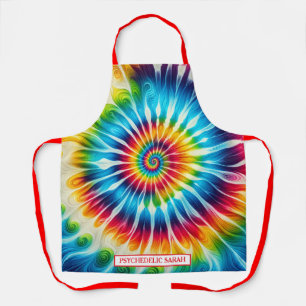 Rainbow Psychedelic Tie-Dye Apron