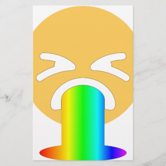 rainbow puke emoji (Front)