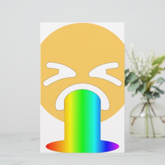 rainbow puke emoji (Standing Front)