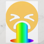 rainbow puke emoji (Front)
