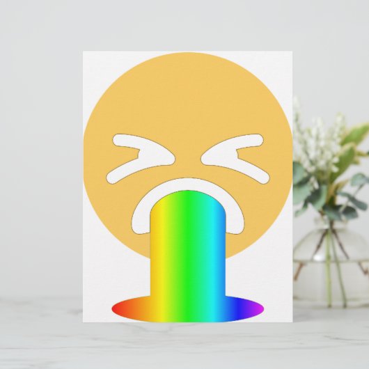 rainbow puke emoji (Standing Front)