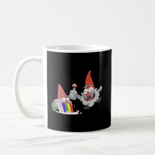 Rainbow Puking Party Gnome Gravity Inspired Big Di Coffee Mug