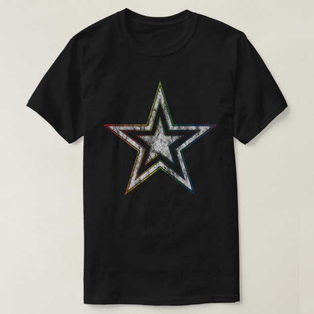 rainbow punk star T-Shirt (Design Front)