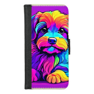 Rainbow Puppy Artwork iPhone 8/7 Wallet Case