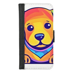 Rainbow Puppy Love iPhone 8/7 Wallet Case