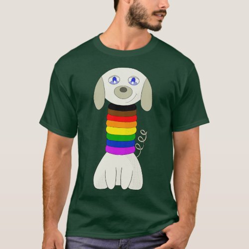 Rainbow puppy T_Shirt
