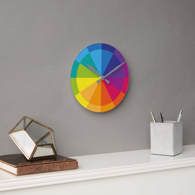 Rainbow Pure Round Clock (Office)