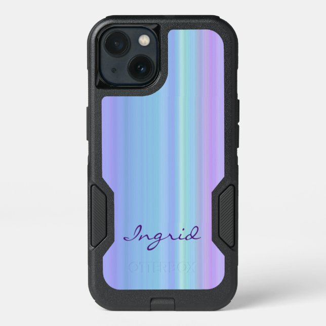 Rainbow Purple Blue Green OtterBox Galaxy S8 Case (Back)