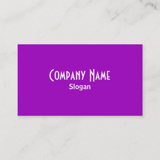 Customizable Rainbow Purple Business Card
