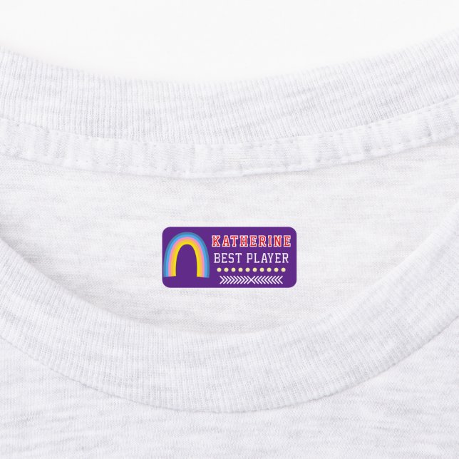 Rainbow Purple Labels (Affixed)