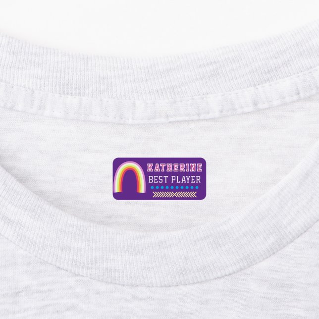 Rainbow Purple Labels (Affixed)